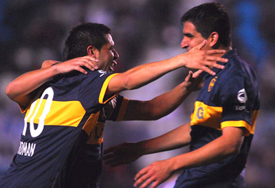 Se encendi� Riquelme y Boca se lo dio vuelta a Racing