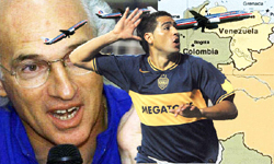 Riquelme tir� un palo que le dio de lleno a Bianchi