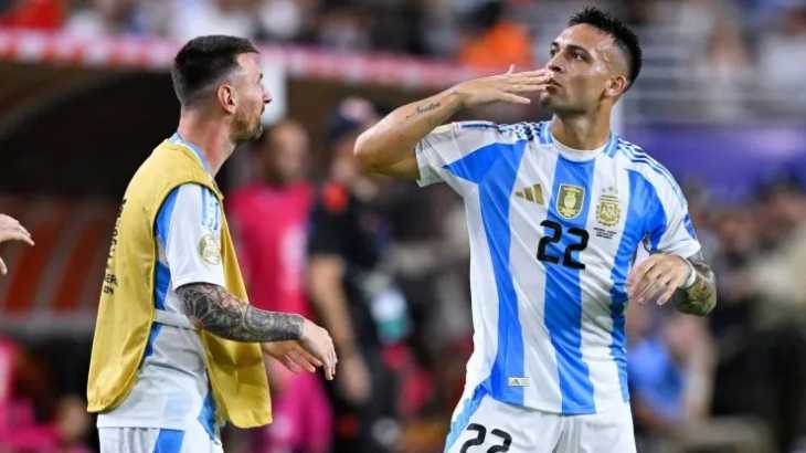 No se vio en TV: cómo festejó Lionel Messi el gol de Lautaro Martínez en la final de la Copa América 2024