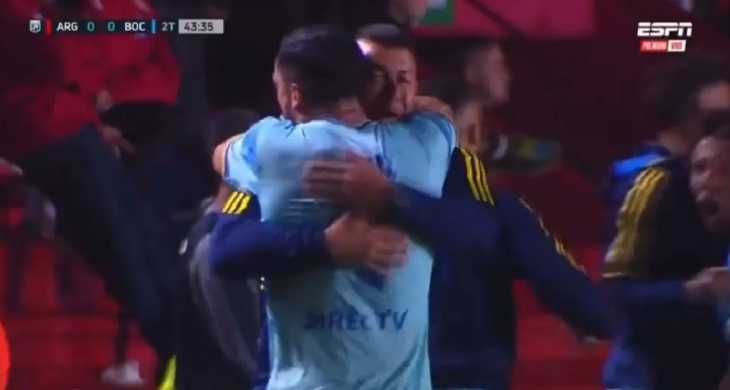 Video: El festejo de Jorge Almirón en el gol de Boca